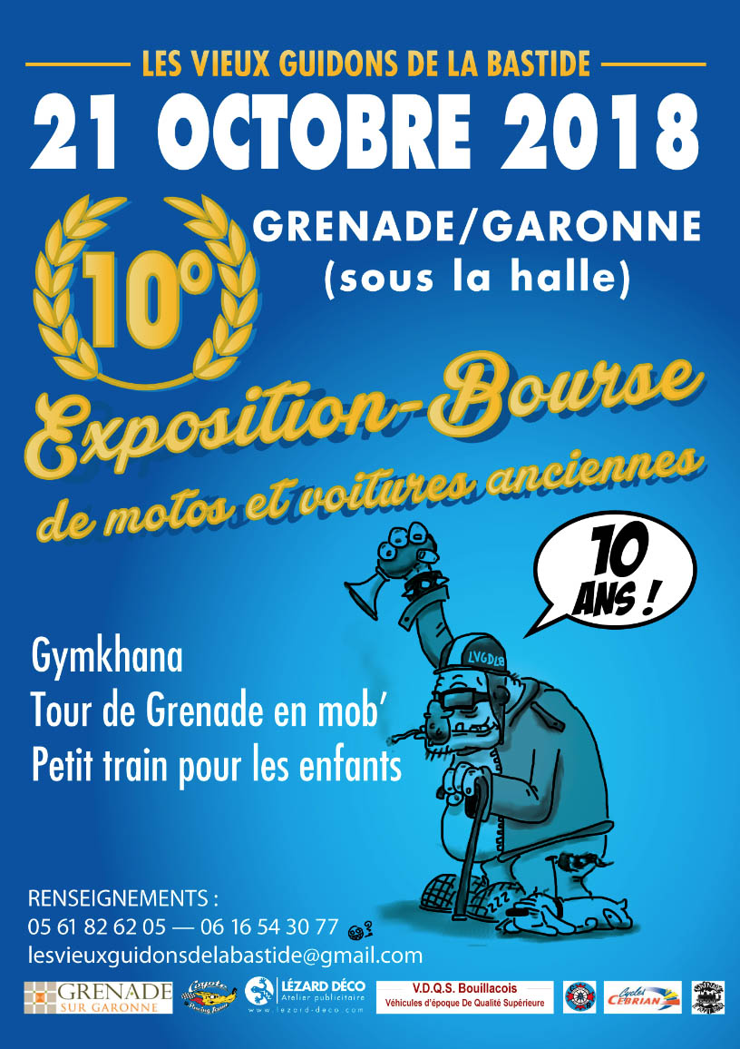 LES VIEUX GUIDONS DE LA BASTIDE /  EXPO BOURSE 2018 – 10ème EDITION !!!