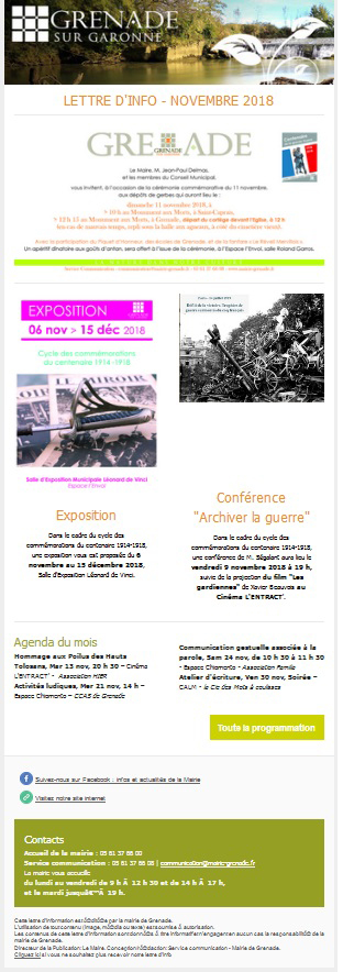 Newsletter novembre 2018