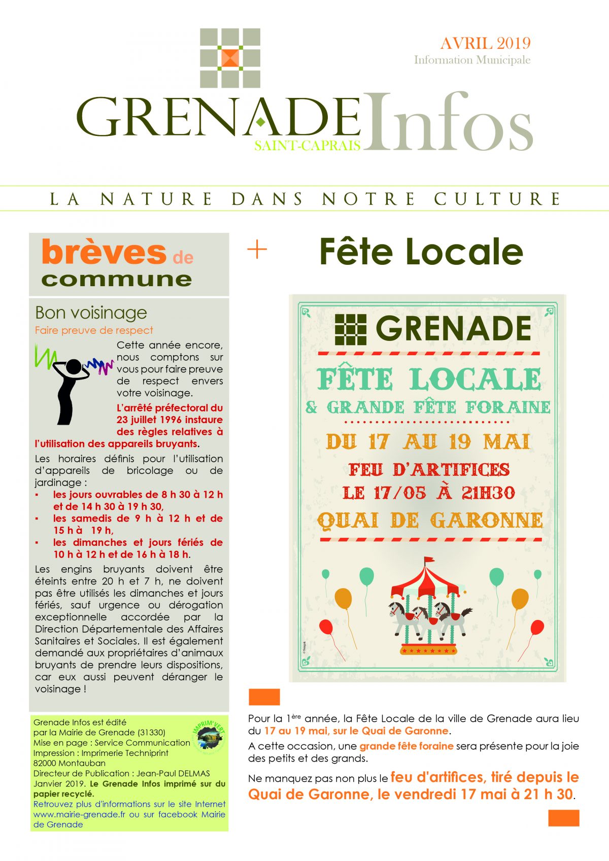 Grenade Infos Avril