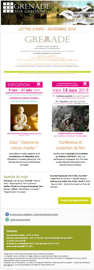 Newsletter novembre 2019